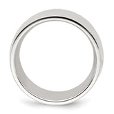 Sterling Silver 10mm Comfort Fit Half Round Milgrain Size 4 Band